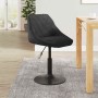 Silla de comedor de terciopelo negro