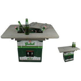 Esschert Design Tablero de mesa de cajas de cervez