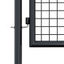 Puerta de jardín de malla de acero galvanizado, 100 x 200 cm