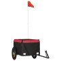 Schwarz-roter Fahrradanhänger aus Eisen, 30 kg von vidaXL, Fahrradanhänger - Ref: Foro24-94076, Preis: 76,59 €, Rabatt: %