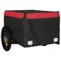Bicycle trailer, black and red, 30 kg, made of iron. by vidaXL, Bicycle trailers - Ref: Foro24-94076, Price: 75,59 €, Discoun...