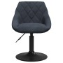 Silla de comedor de terciopelo gris oscuro
