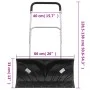 Snow shovel with extendable handle, black steel blade, 66 cm. by vidaXL, snow shovels - Ref: Foro24-364817, Price: 65,56 €, D...