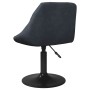 Silla de comedor de terciopelo gris oscuro