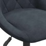 Silla de comedor de terciopelo gris oscuro