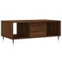 Mesa de centro madera contrachapada marrón roble 90x50x36,5 cm de vidaXL, Mesas de centro - Ref: Foro24-830587, Precio: 62,22...