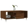 Mesa de centro madera contrachapada marrón roble 90x50x36,5 cm de vidaXL, Mesas de centro - Ref: Foro24-830587, Precio: 61,52...