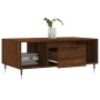 Mesa de centro madera contrachapada marrón roble 90x50x36,5 cm de vidaXL, Mesas de centro - Ref: Foro24-830587, Precio: 62,22...