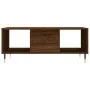 Mesa de centro madera contrachapada marrón roble 90x50x36,5 cm de vidaXL, Mesas de centro - Ref: Foro24-830587, Precio: 61,52...