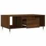 Mesa de centro madera contrachapada marrón roble 90x50x36,5 cm de vidaXL, Mesas de centro - Ref: Foro24-830587, Precio: 61,52...