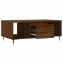 Mesa de centro madera contrachapada marrón roble 90x50x36,5 cm de vidaXL, Mesas de centro - Ref: Foro24-830587, Precio: 62,22...