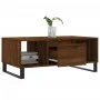 Mesa de centro madera contrachapada marrón roble 90x50x36,5 cm de vidaXL, Mesas de centro - Ref: Foro24-830603, Precio: 62,13...