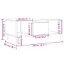 Couchtisch aus geräuchertem Eichensperrholz, 90 x 50 x 36,5 cm von vidaXL, Couchtisch - Ref: Foro24-830585, Preis: 61,08 €, R...