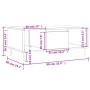 Couchtisch aus geräuchertem Eichensperrholz, 90 x 50 x 36,5 cm von vidaXL, Couchtisch - Ref: Foro24-830585, Preis: 61,82 €, R...