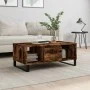 Mesa de centro madera contrachapada roble ahumado 90x50x36,5 cm de vidaXL, Mesas de centro - Ref: Foro24-830601, Precio: 60,3...
