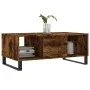 Mesa de centro madera contrachapada roble ahumado 90x50x36,5 cm de vidaXL, Mesas de centro - Ref: Foro24-830601, Precio: 60,3...