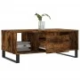 Mesa de centro madera contrachapada roble ahumado 90x50x36,5 cm de vidaXL, Mesas de centro - Ref: Foro24-830601, Precio: 60,3...
