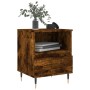 Nachttische 2 Stück, Holzwerkstoff, geräucherte Eiche, 40 x 35 x 50 cm von vidaXL, Nachttische - Ref: Foro24-830615, Preis: 7...