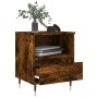 Nachttische 2 Stück, Holzwerkstoff, geräucherte Eiche, 40 x 35 x 50 cm von vidaXL, Nachttische - Ref: Foro24-830615, Preis: 7...