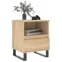 Mesitas noche 2 uds madera ingeniería roble Sonoma 40x35x50 cm de vidaXL, Mesitas de noche - Ref: Foro24-830643, Precio: 85,1...
