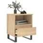 Nachttische, 2 Stück, Holzwerkstoff, Sonoma-Eiche, 40 x 35 x 50 cm von vidaXL, Nachttische - Ref: Foro24-830643, Preis: 85,15...