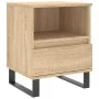 Mesitas noche 2 uds madera ingeniería roble Sonoma 40x35x50 cm de vidaXL, Mesitas de noche - Ref: Foro24-830643, Precio: 85,1...