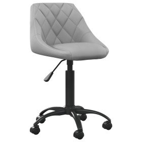 Silla de oficina de terciopelo gris claro Silla de oficina de terciopelo gris claro