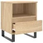 Mesitas noche 2 uds madera ingeniería roble Sonoma 40x35x50 cm de vidaXL, Mesitas de noche - Ref: Foro24-830643, Precio: 85,1...