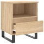 Nachttische, 2 Stück, Holzwerkstoff, Sonoma-Eiche, 40 x 35 x 50 cm von vidaXL, Nachttische - Ref: Foro24-830643, Preis: 86,32...