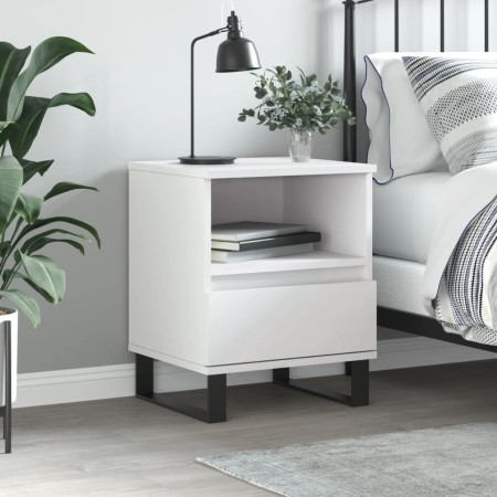 Weißer Nachttisch aus Sperrholz, 40 x 35 x 50 cm von vidaXL, Nachttische - Ref: Foro24-830636, Preis: 55,89 €, Rabatt: %