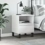 Mesita de noche madera contrachapada blanco 40x35x50 cm de vidaXL, Mesitas de noche - Ref: Foro24-830636, Precio: 55,01 €, De...