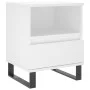 Mesita de noche madera contrachapada blanco 40x35x50 cm de vidaXL, Mesitas de noche - Ref: Foro24-830636, Precio: 55,01 €, De...