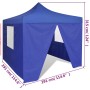 Blauer Faltpavillon mit 4 Wänden 3x3 m von vidaXL, Zelte und Pavillons - Ref: Foro24-41466, Preis: 140,90 €, Rabatt: %
