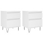 Nachttische 2 Stk. Holzwerkstoff weiß 40x35x50 cm von vidaXL, Nachttische - Ref: Foro24-830669, Preis: 89,41 €, Rabatt: %