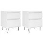 Nightstands 2 pcs engineered wood white 40x35x50 cm by vidaXL, Nightstands - Ref: Foro24-830669, Price: 87,94 €, Discount: %