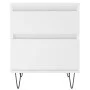 Nightstands 2 pcs engineered wood white 40x35x50 cm by vidaXL, Nightstands - Ref: Foro24-830669, Price: 87,94 €, Discount: %