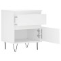 Nightstands 2 pcs engineered wood white 40x35x50 cm by vidaXL, Nightstands - Ref: Foro24-830669, Price: 89,41 €, Discount: %