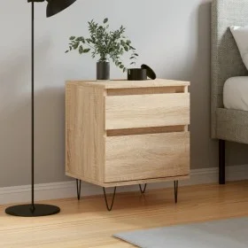 Sonoma oak engineered wood bedside table 40x35x50 cm by vidaXL, Nightstands - Ref: Foro24-830674, Price: 46,59 €, Discount: %
