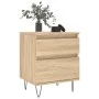 Nachttisch aus Sonoma-Eichenholzwerkstoff, 40 x 35 x 50 cm von vidaXL, Nachttische - Ref: Foro24-830674, Preis: 46,57 €, Raba...