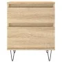 Nachttisch aus Sonoma-Eichenholzwerkstoff, 40 x 35 x 50 cm von vidaXL, Nachttische - Ref: Foro24-830674, Preis: 46,57 €, Raba...