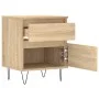 Nachttisch aus Sonoma-Eichenholzwerkstoff, 40 x 35 x 50 cm von vidaXL, Nachttische - Ref: Foro24-830674, Preis: 46,57 €, Raba...