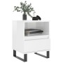 Nachttische 2 Stück glänzend weißes Holzwerkstoff 40x35x50 cm von vidaXL, Nachttische - Ref: Foro24-830641, Preis: 90,59 €, R...