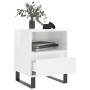 Nachttische 2 Stück glänzend weißes Holzwerkstoff 40x35x50 cm von vidaXL, Nachttische - Ref: Foro24-830641, Preis: 90,59 €, R...