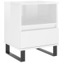 Nachttische 2 Stück glänzend weißes Holzwerkstoff 40x35x50 cm von vidaXL, Nachttische - Ref: Foro24-830641, Preis: 90,59 €, R...
