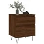 Mesitas noche 2 uds madera ingeniería marrón roble 40x35x50 cm de vidaXL, Mesitas de noche - Ref: Foro24-830683, Precio: 70,4...