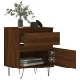 Nachttische, 2 Stück, Eichenbraun, Holzwerkstoff, 40 x 35 x 50 cm von vidaXL, Nachttische - Ref: Foro24-830683, Preis: 71,38 ...