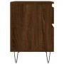 Mesitas noche 2 uds madera ingeniería marrón roble 40x35x50 cm de vidaXL, Mesitas de noche - Ref: Foro24-830683, Precio: 70,4...