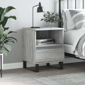 Sonoma gray engineered wood bedside table 40x35x50 cm by vidaXL, Nightstands - Ref: Foro24-830648, Price: 44,70 €, Discount: %