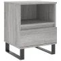 Mesita de noche madera de ingeniería gris Sonoma 40x35x50 cm de vidaXL, Mesitas de noche - Ref: Foro24-830648, Precio: 44,69 ...