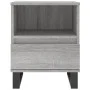Mesita de noche madera de ingeniería gris Sonoma 40x35x50 cm de vidaXL, Mesitas de noche - Ref: Foro24-830648, Precio: 44,69 ...